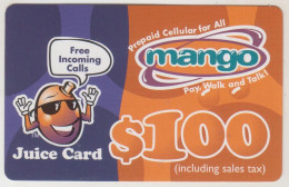 ZIMBABWE - Mango Juice Card 100, Z$100, Exp.date  10/10/2002, Used - Zimbabwe