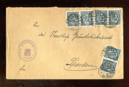 DEUTSCHES REICH / 1922, Dienstbrief Mit MeF Ex Amtshauptmannschaft Borna (A2329) - Dienstmarken