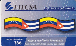 PRD-015c TARJETA DE CUBA PROPIA DE LLAMADAS A VENEZUELA FECHA 15/07/2007 (RARA) - Cuba