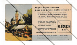 BUVARD Publicitaire  - Assureur Automobile G. FRAIKIN à LIEGE  - Marché Français (B379) - Bank & Versicherung