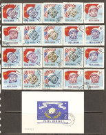 Romania 1964 Mi# 2238-2247, 2248-2257, Block 56 Used - Perf. And Imperf. - Astronauts And Cosmonauts / Space - Europa
