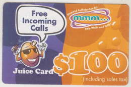 ZIMBABWE - Mmm... Juice Card 100, Z$100, Exp.date  30/11/2002, Used - Zimbabwe