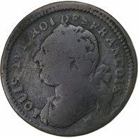 France, Louis XVI, 12 Deniers, 1792⸱4, Marseille, Cuivre, B+, Gadoury:15 - Other & Unclassified