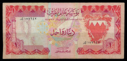 Bahrain 1973 Banknote 1 Dinar P-8 Fine Circulated - Bahrein