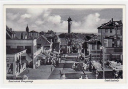 39074461 - Wangerooge Mit Zedeliusstrasse Und Leuchtturm Ungelaufen  Leicht Stockfleckig, Sonst Gut Erhalten - Wangerooge