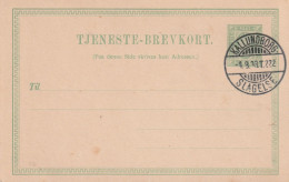 DANMARK - 1888, Postal Stationery DIENST - GA DP8 I A - Interi Postali