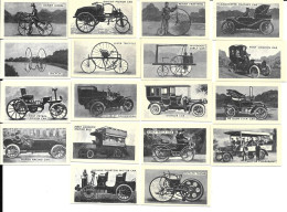 BD14 - SERIE COMPLETE 18 CARTES SWEETULE - HISTORICAL CARS AND CYCLES - Cars