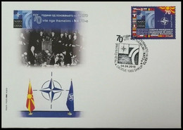 MACEDONIA NORTH 2019 - 70th Anniversary Of NATO FDC - Nordmazedonien