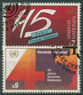 UNO Wien 1990 45 Jahre Vereinte Nationen 104/05 Gestempelt - Oblitérés