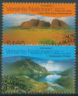 UNO Wien 1999 UNESCO Australien Uluru-Nationalpark, Tasmanien 279/80 Gestempelt - Gebraucht