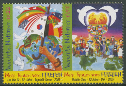 UNO Wien 2005 Weltfriedenstag Zeichnungen 451/52 Postfrisch - Unused Stamps