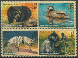 UNO Wien 2001 Gefährdete Tiere Bär Ente Wolf Langur 327/30 Postfrisch - Unused Stamps