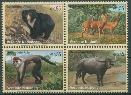 UNO Wien 2004 Gefährdete Tiere Hirsch Bär Büffel 406/09 ZD Postfrisch - Unused Stamps