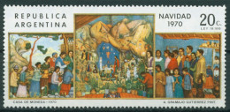 Argentinien 1970 Weihnachten Gemälde 1075 Postfrisch - Unused Stamps