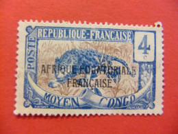 56 MOYEN CONGO 1924 / AFRIQUE EQUATORIALE FRANCAISE / YVERT 74 - Gebruikt