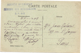 FRANCE. 1917.ARMEE D’ORIENT. « RESERVE DES MEDICAMENTS ». TRESOR ET POSTE 510 - Militaire Stempels Vanaf 1900 (buiten De Oorlog)