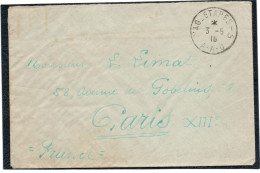 FRANCE. 1916.ARMEE D’ORIENT. RARE. «VAG-ETAPES-5 .A-A-O ».(ITALIE) - Cachets Militaires A Partir De 1900 (hors Guerres)