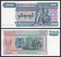 Burma - Myanmar 200 Kyats (2004) Pick 78 UNC (1)    (30274 - Sonstige – Asien