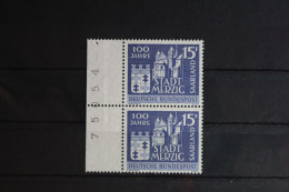 Saarland 401 Postfrisch Paar Mit Bogennummer #FZ328 - Other & Unclassified