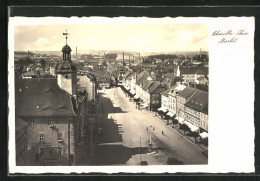 AK Schmölln, Markt Aus Der Vogelschau  - Schmoelln