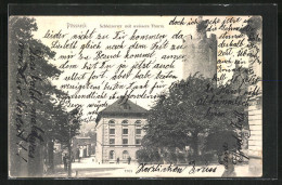 AK Pössneck I. Th., Schleizerstrasse Mit Dem Weissen Turm  - Schleiz
