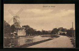 AK Weesp, Gezicht, Windmühle  - Weesp