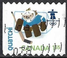 Canada 2009 - Mi 2531 - YT 2406 ( Vancouver Olympics, Mascot On Ice-hockey ) Perf. 9,2 - Used Stamps