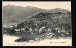 AK Morschach, Ortsansicht Mit Bergblick Aus Der Vogelschau - Morschach