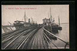 Postal Huelva, Puerto, Vista Parcial Del Muelle Sur  - Huelva