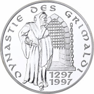 Monaco, Médaille, Dynastie Des Grimaldi, 1997, Argent, FDC - Otros & Sin Clasificación