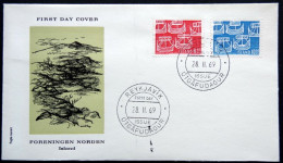Iceland 1969  NORDEN   Minr.426-27  FDC    ( Lot 6695 ) FOGHS COVER - FDC