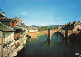 12  ESPALION LE PONT XIII SIECLE ET LES VIEILLES MAISONS - Espalion