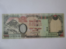 Nepal 1000 Rupees 2016 Banknote Series Radar,see Pictures - Nepal