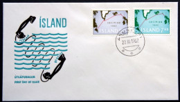 Iceland 1962  Submarine Cable Minr. MiNr.366-67   FDC      ( Lot 6669 ) - FDC