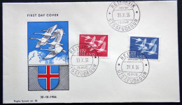 Iceland 1956 NORDEN    MiNr.312-13   FDC (LOT  6540) FOGHS COVER - FDC