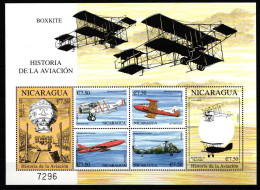 Nicaragua Kleinbogen Mit 4134-4139 Postfrisch Luftfahrt #IY375 - Nicaragua