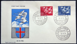 Iceland 1956 NORDEN    MiNr.312-13   FDC (LOT  6695) FOGHS COVER - FDC