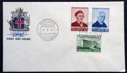 Iceland 1961  Minr. MiNr.356-58A   FDC ( Lot 6540 ) - FDC