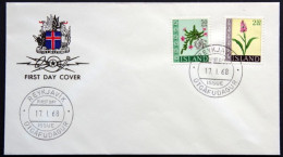 Iceland 1968  FLOWERS  Minr.415-16  FDC  (6540 ) - FDC