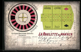 AK La Roulette De Monaco, Spieltisch Mit Erklärungen - Altri & Non Classificati