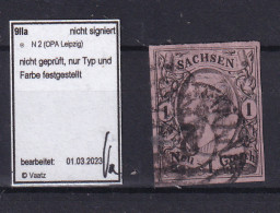 König Johann I 1 Ngr. Mit Nummernstempel 2 (=  OPA Leipzig) - Saxony