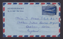 Flugpost Airmail Australien Ganzache Aerogramm 10 D Flugzeug K1 NARRABRI Oldham - Sammlungen