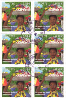 MAYOTTE 2011 YT 247 X8 SUR FRAGMENT OBLITERE - Used Stamps