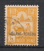 KOUANG-TCHEOU - 1927 - N°YT. 74 - Laboureur 1/5c Jaune - Oblitéré / Used - Usati