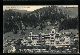 AK Adelboden, Grand Hotel Mit Gebirge Und Wald  - Wald