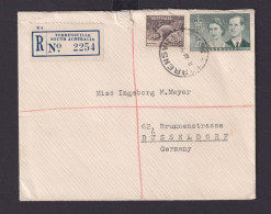 Australien R Brief Torrensvill South Australia Düsseldorf Via Adelaide 1954 - Sammlungen