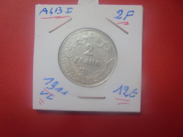 Albert 1er. 2 FRANCS 1911 VL ARGENT (A.4) - 2 Frank