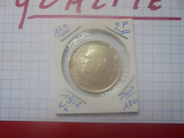 +++QUALITE+++Albert 1er. 2 FRANCS 1912 VL ARGENT+++ (A.4) - 2 Frank