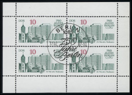 3076 Marzahn-Kleinbogen Berlin 4x 10 Pf 1987, ESSt Berlin - Usati