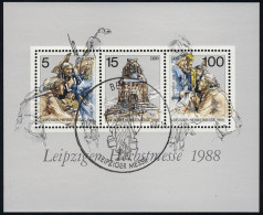 Block 95 Leipziger Herbstmesse 1988, ESSt Berlin - Usati